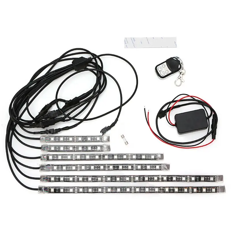 2020 Новый 6 шт 5050 SMD полоса гибкий RGB мигающий свет LED пульт дистанционного