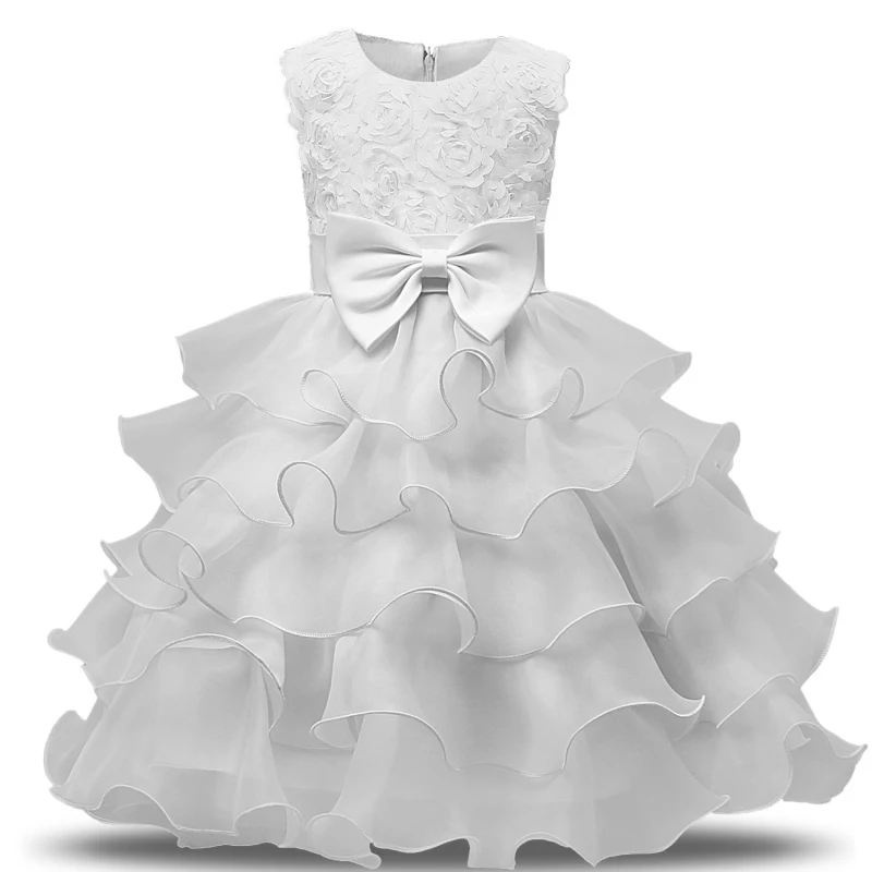 Flower Girl Dresses For Weddings Baby Party Dress Tutu Lush Children Gradution Gown Kids Summer Clothes 10 years | Детская одежда и