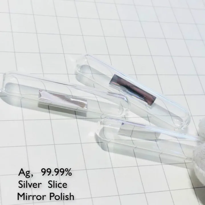 

High Purity Mirror Polish Silver Foil Ag 4N 99.99% 15*5*0.16mm