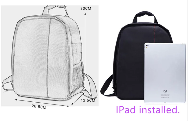 digital dslr bag multi functional camera backpack video case slr outdoor photo bags rain cover for samsung nikon canon sony dslr free global shipping