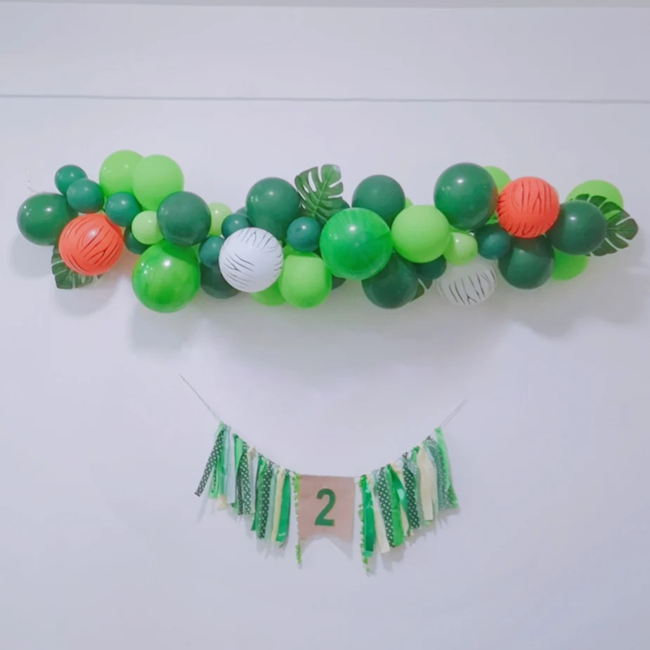 120 шт воздушные шарики в виде животных комплект гирлянды Лев корова Зебра кактус