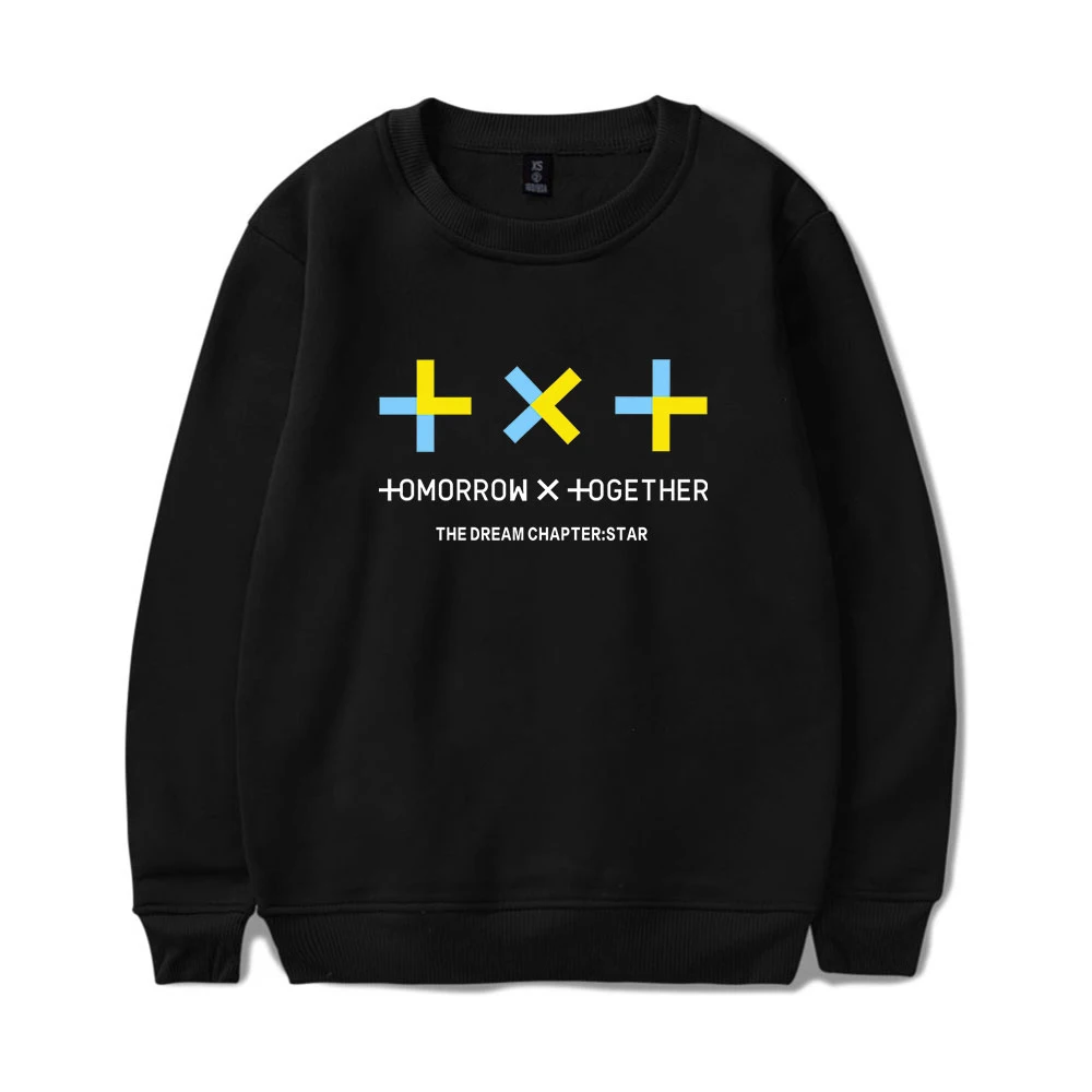Толстовки с принтом KPOP TXT модная худи завтра X Together Толстовка Harajuku уличный