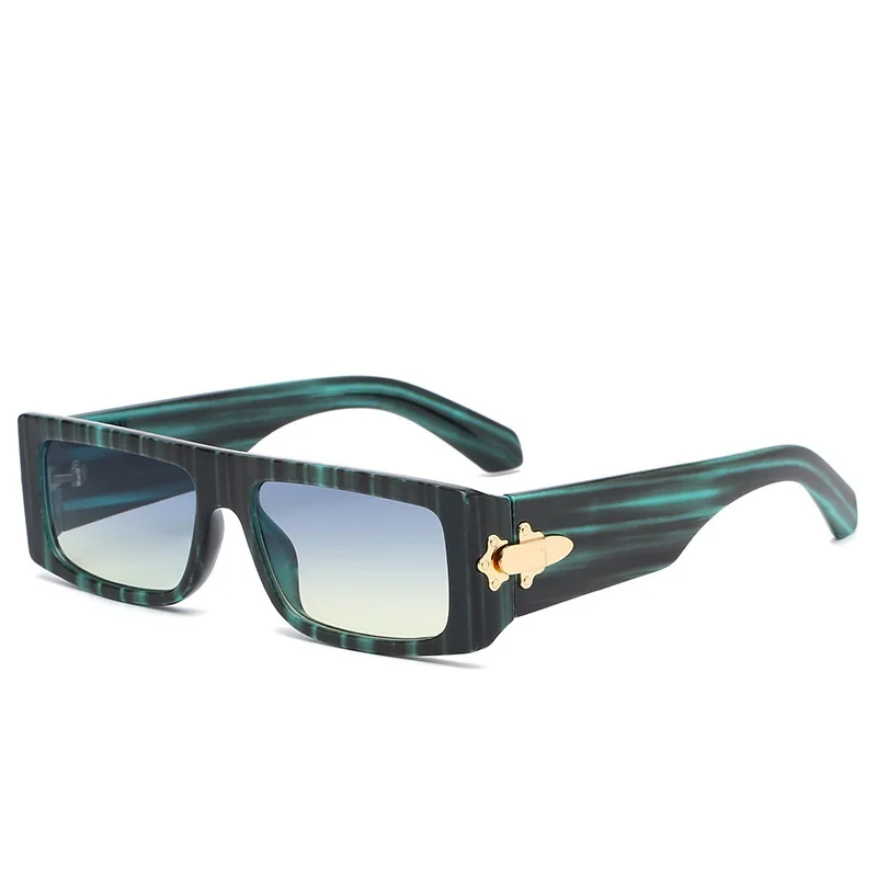 Маленькие прямоугольные солнцезащитные очки для мужчин и женщин мужские