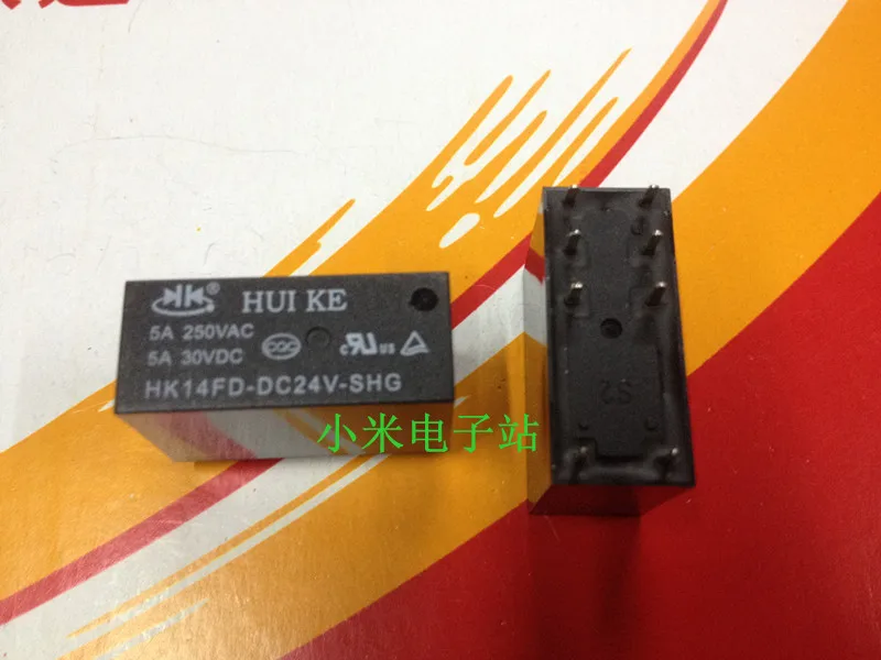 Реле Huikai HK14FD-DC24V-SHG 2 группы 8 футов, преобразование 5A 250VAC HRM1H SMI