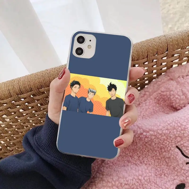 

MaiYaCa Anime Oya Oya Oya Haikyuu Phone Case for iPhone 11 12 pro XS MAX 8 7 6 6S Plus X 5S SE 2020 XR case