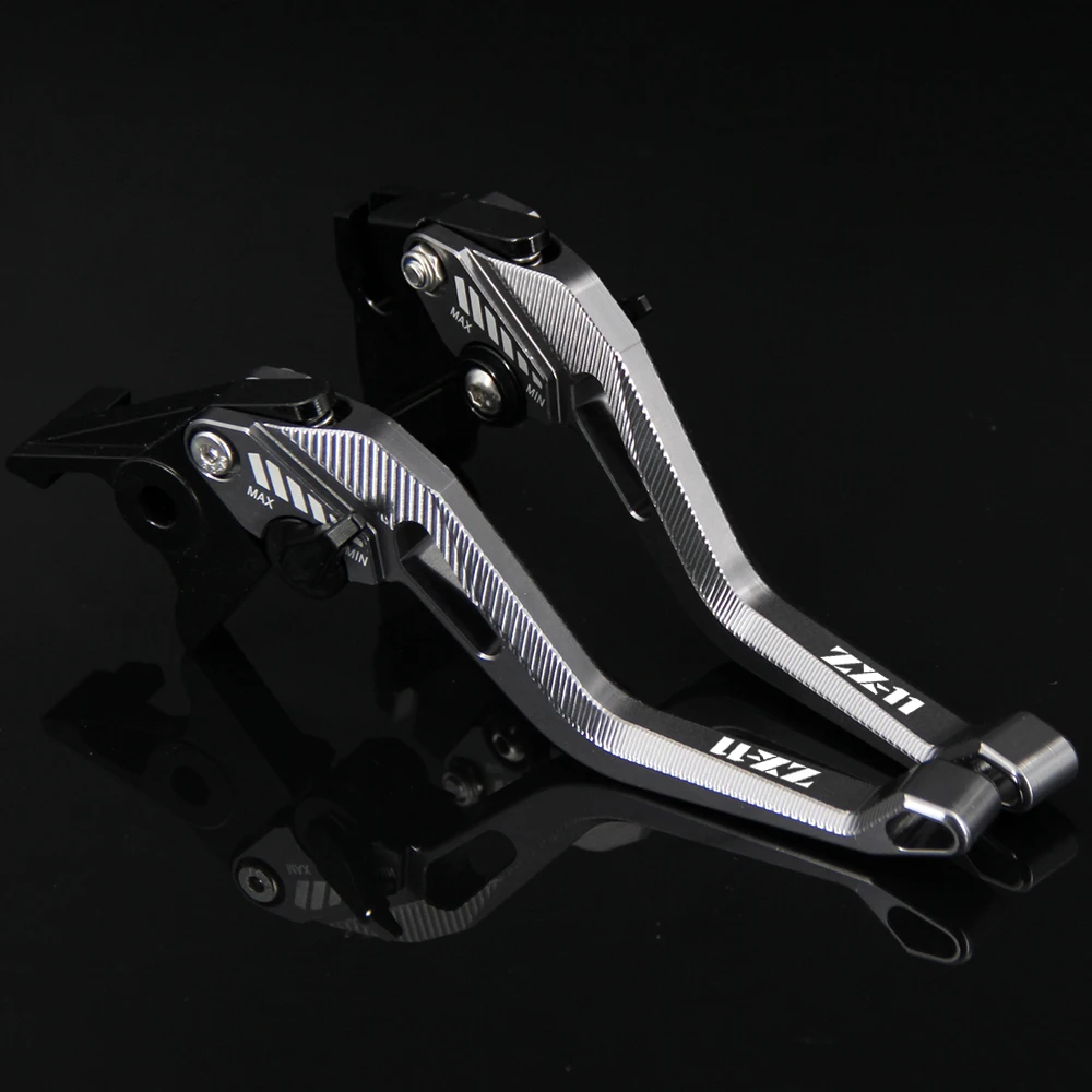 

3D Rhombus Hollow Design Patent Adjustable Motorcycle CNC Brake Clutch Levers For Kawasaki ZX 11 ZX11 ZX-11 / ZX1100 1990-2001