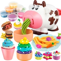 diy color soft clay plasticine toys hand glue clay air dry polymer play dough tools kitchen creations noodle playset antistress