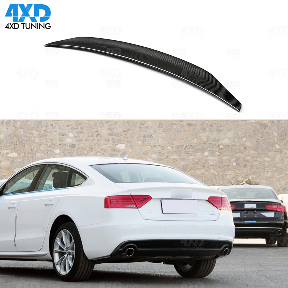 Спойлер из углеродного волокна стиль седана открытый для Audi A5 задний бампер