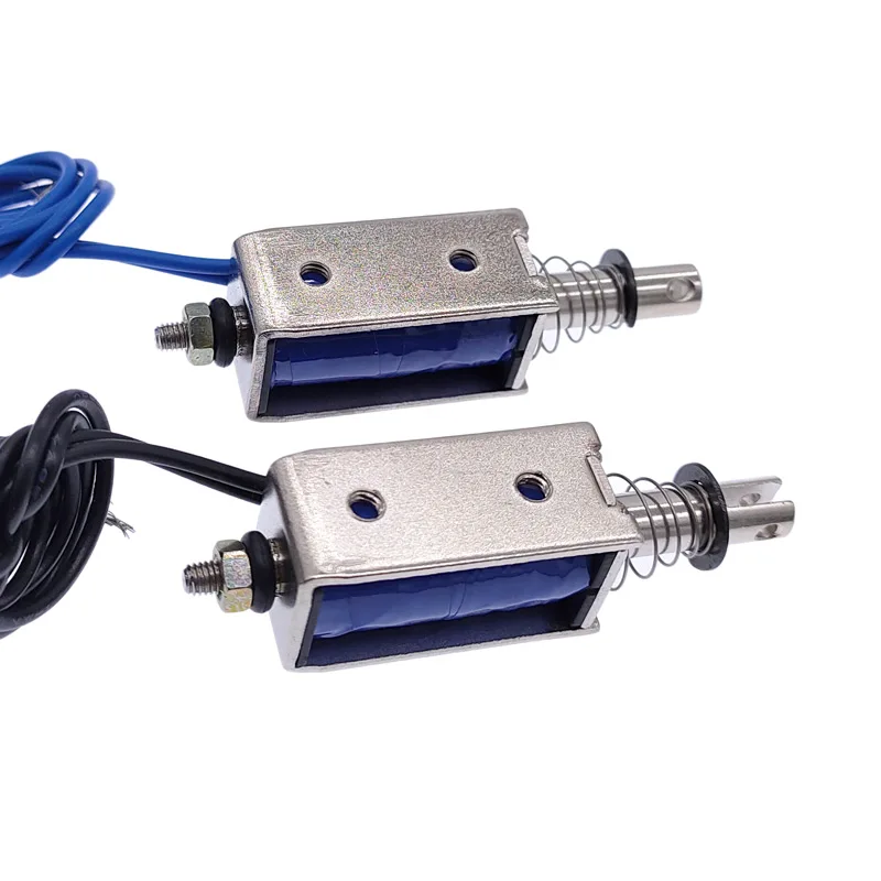 Электромагнит с рамкой типа push & pull постоянный ток 12 в 24 В 0530 т дальность поездки 10