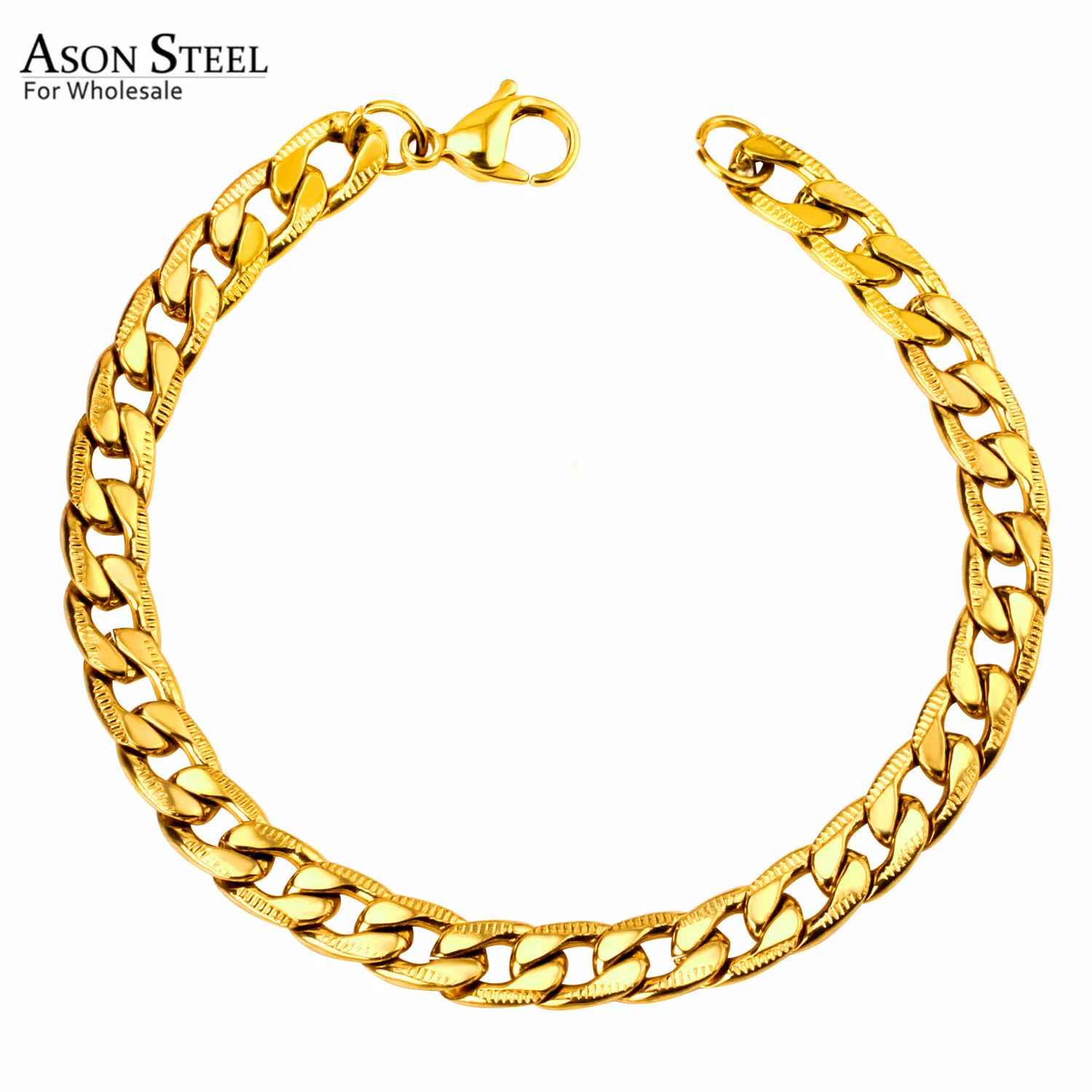 Браслет-цепочка унисекс из нержавеющей стали 316L 8 мм | Украшения и аксессуары