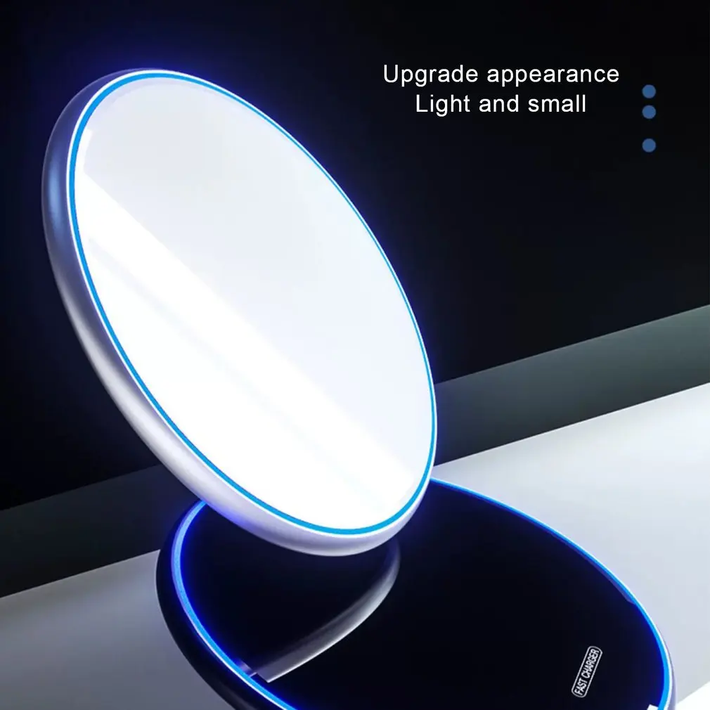 15w Wireless Charger With Type-c Cable Mirror Fast Charging Convenient Desktop Mobile Phones | Автомобили и мотоциклы