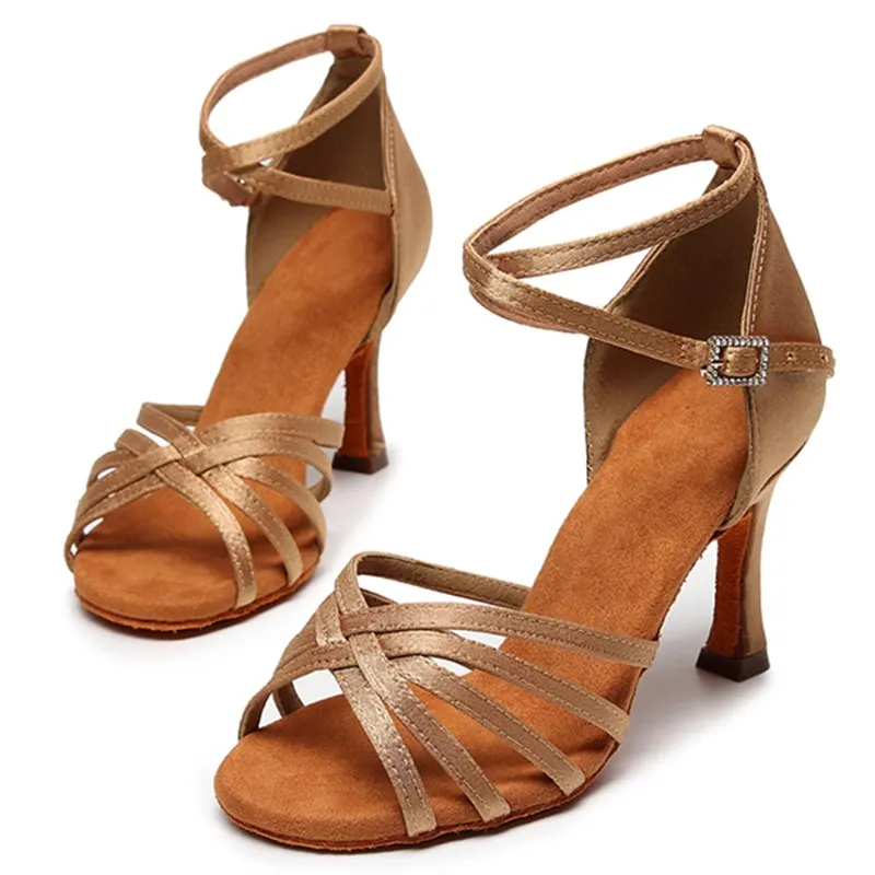 SUN LISA Classic Women's Lady's Girl's Dancing Shoes With High Heels Salsa Tango Ballroom Latin Dance Shoes