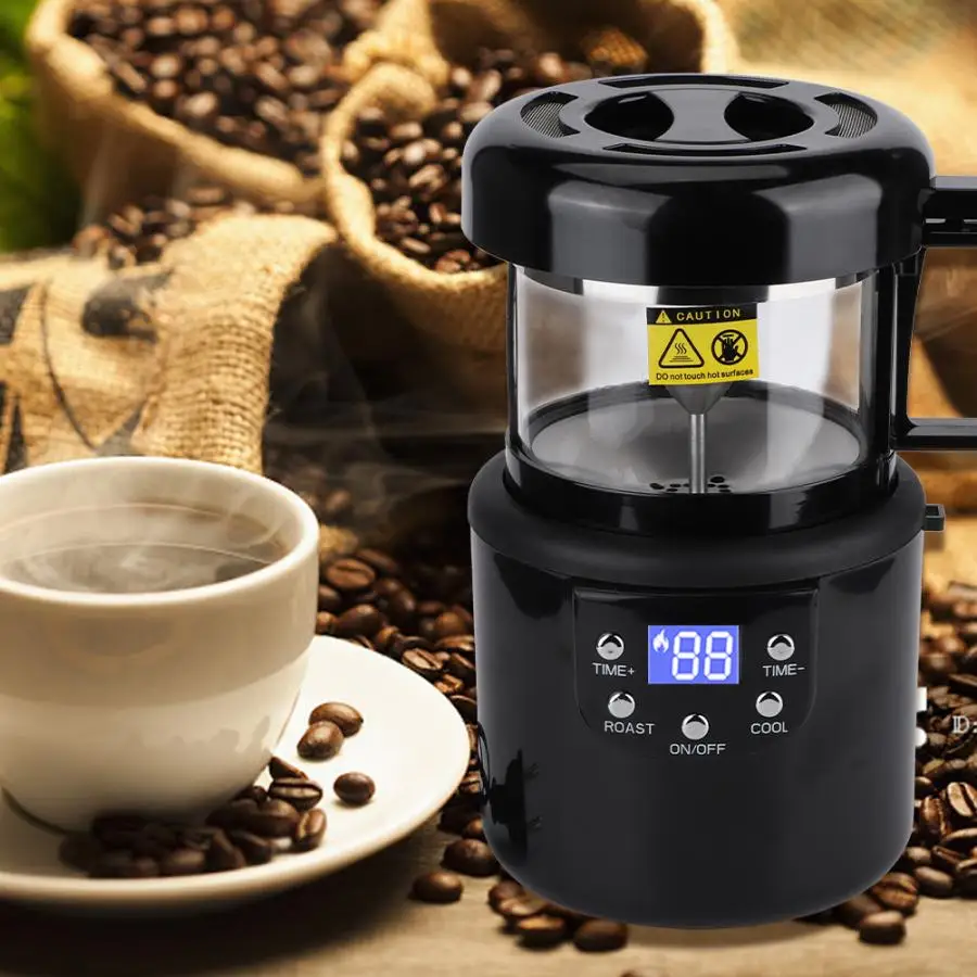 

Mini Household Coffee Roasting Machine No Smoke Coffee Baking Tools EU Plug 220-240V Coffee Grinder Household Kitchen Appliances