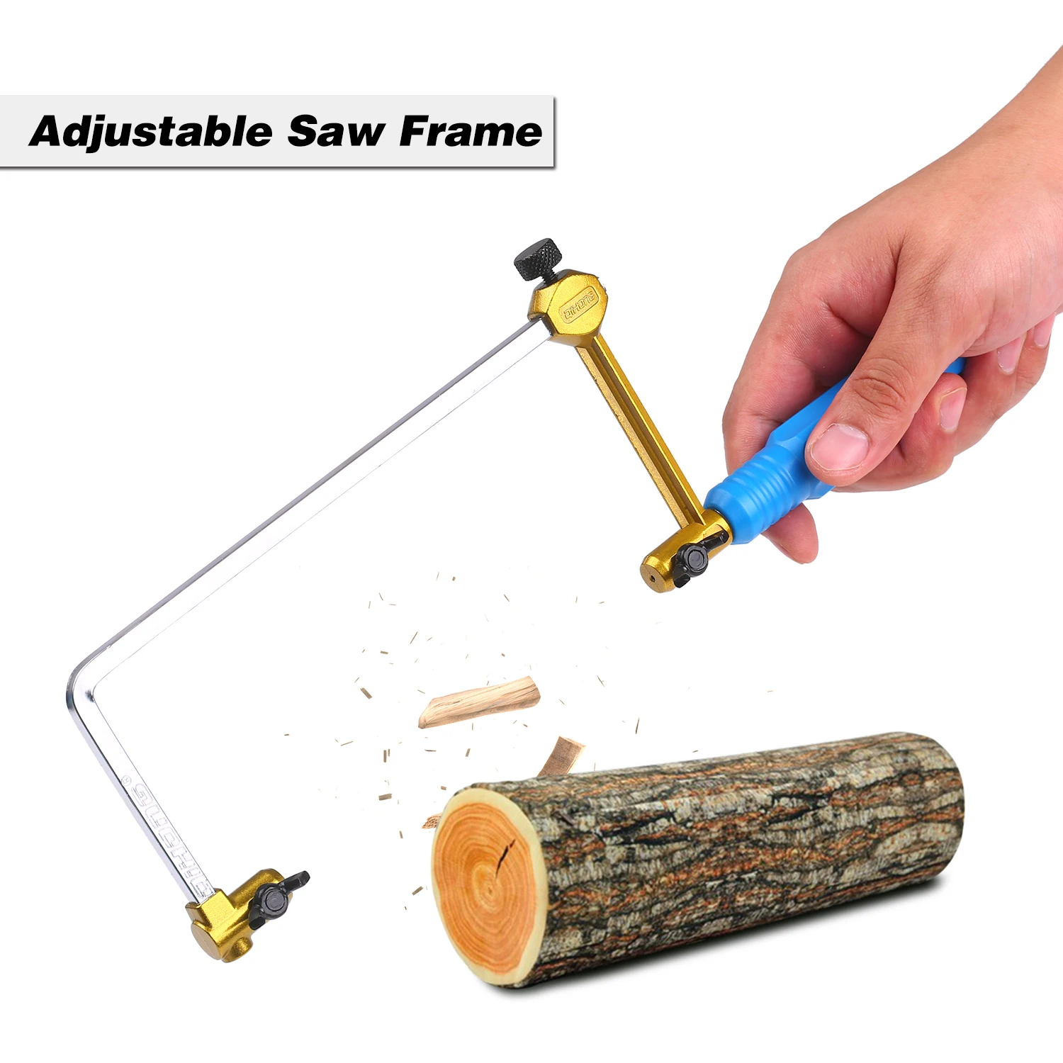 Handsaw U-Shape Adjustable Saw Frame Bow Cutting Tool for Woodworking Handcraft Jewelry Making DIY 