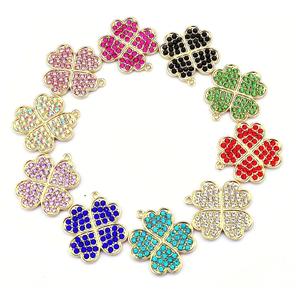

10pcs flower charms for women's handmade jewelry accessories F03