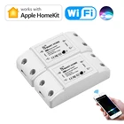 124 шт. Apple Homekit Умный дом WIFI выключатель Реле Siri Голосовое управление переключатель Tuya работает Amazon AlexaGoogle Home IFTTT