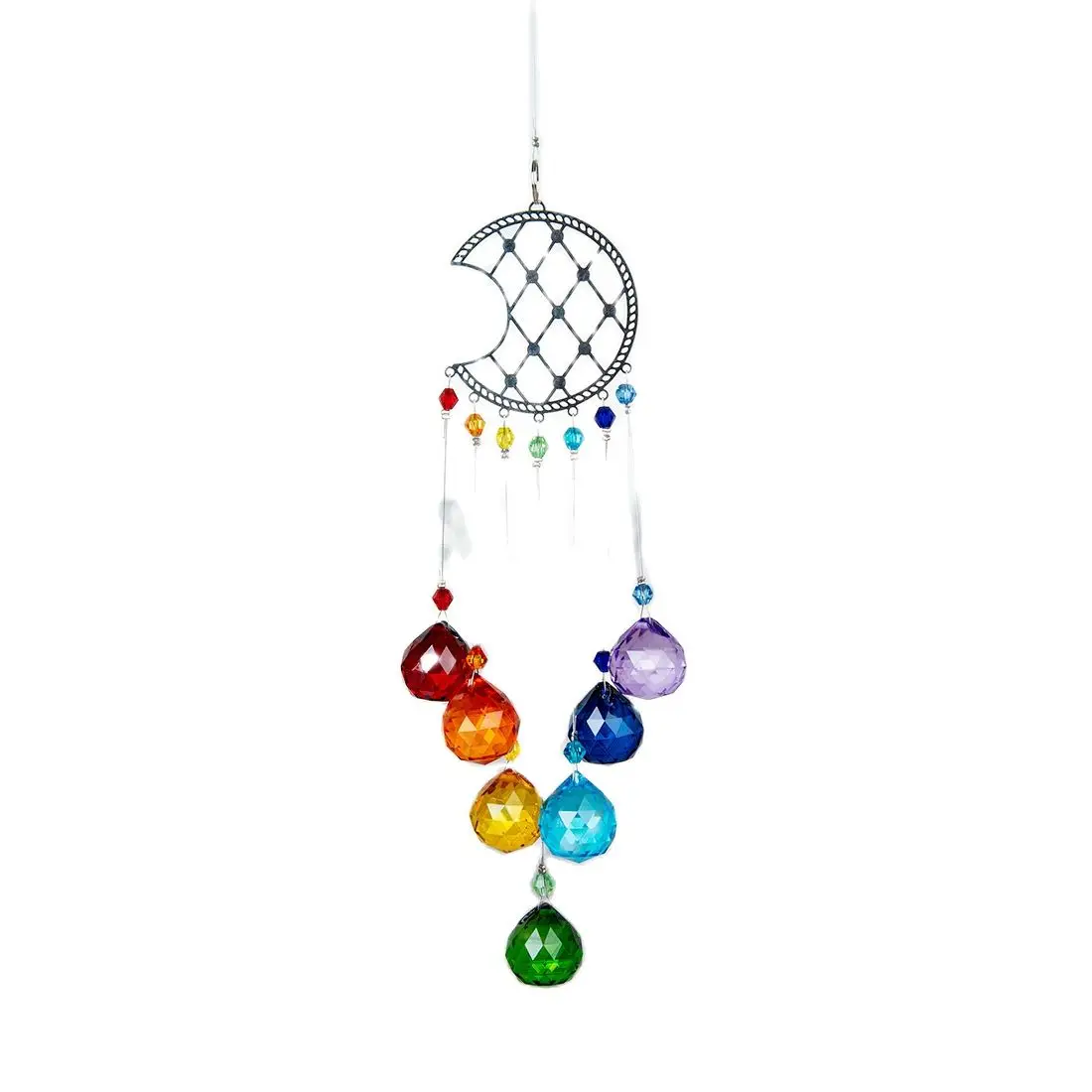 

Crystal Prism Retro Faceted Ball Chandelier Part Rainbow Maker Window Hanging Ornament Home Garden Wedding Decor Crafts Pendant