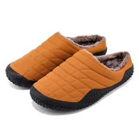 2021 winter cross border new size 48 cotton shoes mens plush warm indoor cotton slippers mens soft soled casual shoes womens