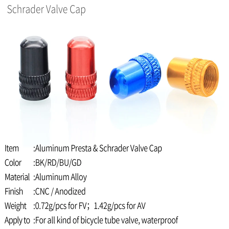 2Pc Aluminium Alloy Sepeda Motif Mountain Road Sepeda Tutup Katup Schrader/Presta Ban Debu Penutup Katup aksesoris Sepeda