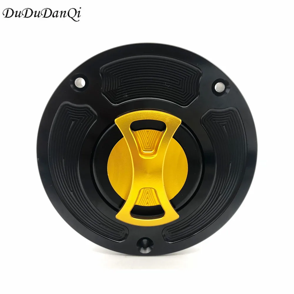 gold CNC мотоцикл части замок ключ зажигания Газ масло Топливный бак Крышка для Honda CBR650R CB650R CB650F CBR650F CB500F CB500X - Цвет: gold