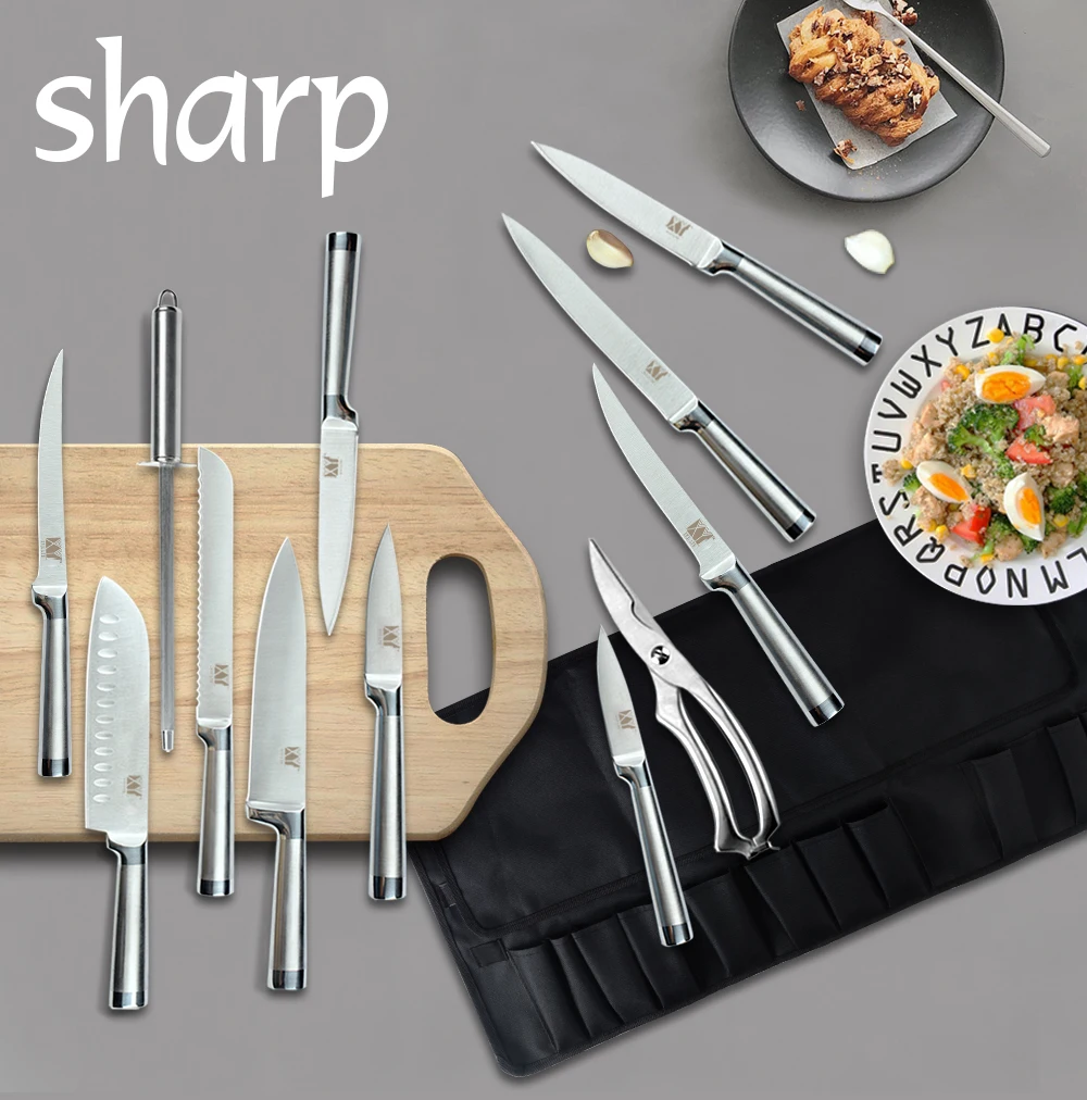 Набор ножей XYj из 13 предметов кухонные ножи нержавеющей стали и ножницы для