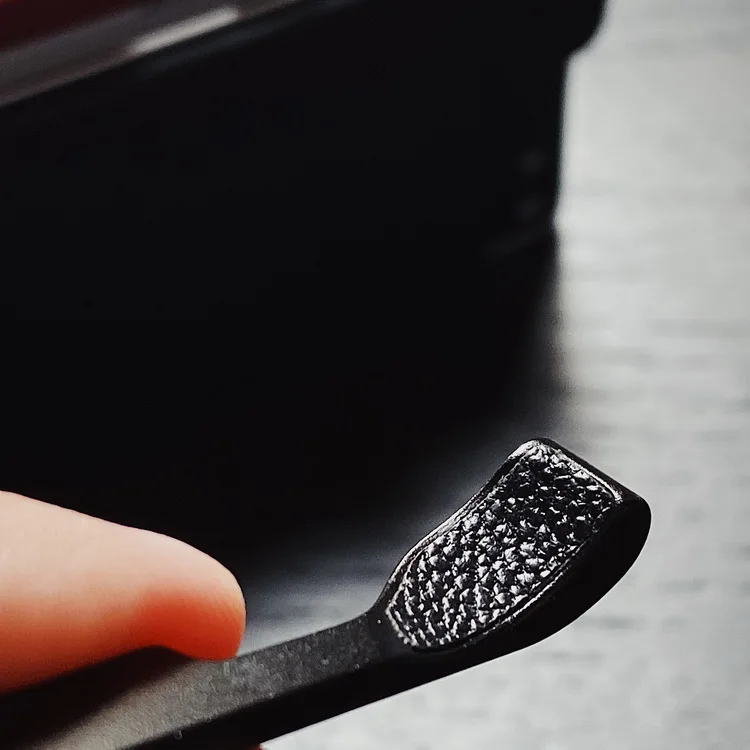 Высокое качество подставка для большого пальца с наклейкой из натуральной кожи