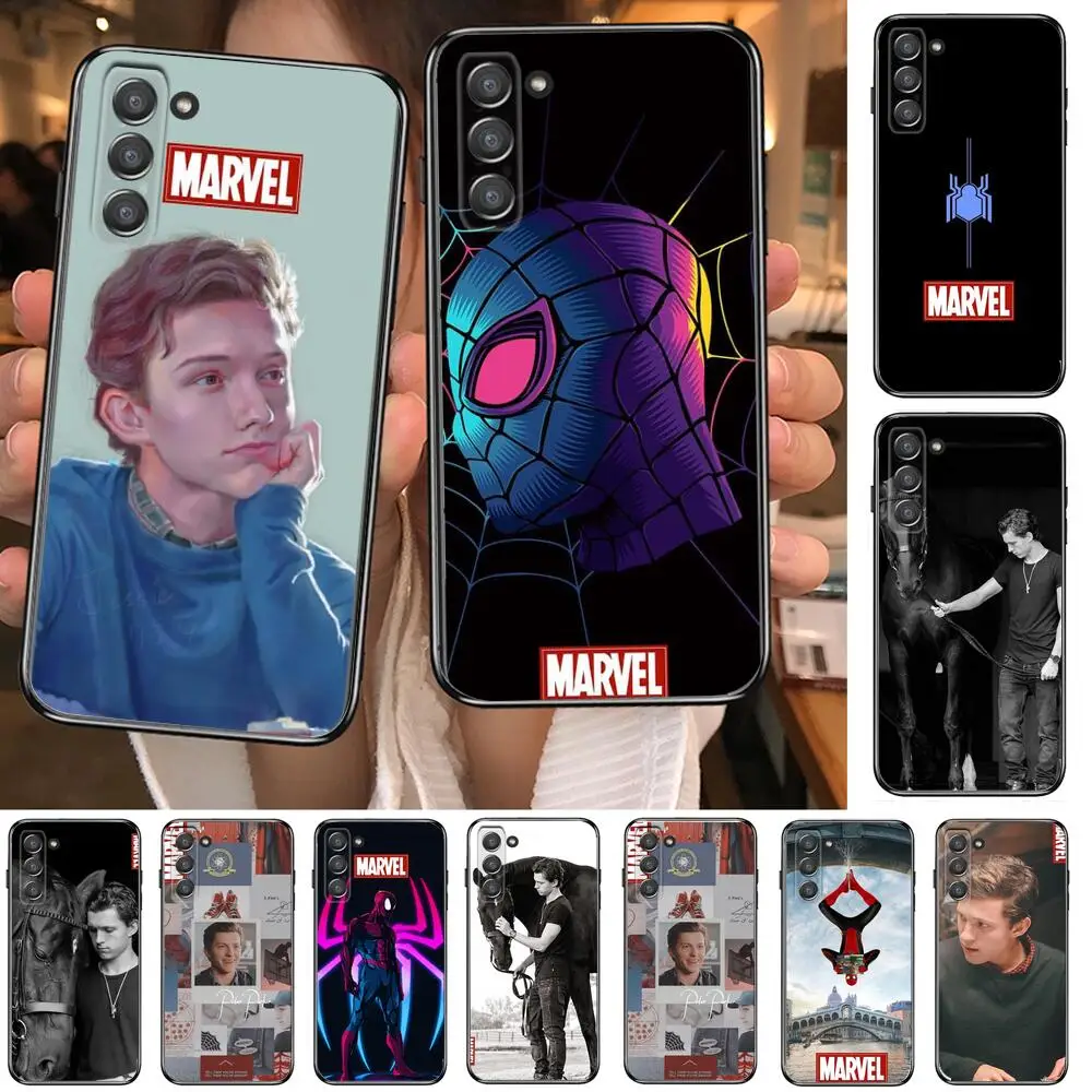 

Spider-Man Tom Holland Phone cover hull For SamSung Galaxy S8 S9 S10E S20 S21 S5 S30 Plus S20 fe 5G Lite Ultra black soft case