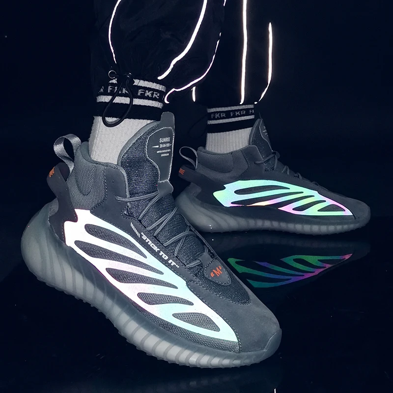 

Hot Spring New Sports Mens Running Shoes Fashion All-match Trendy Shoes Men Lace Jogging Shoes Outdoor Sneakers Men Tricolor