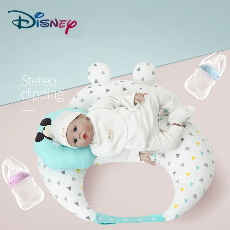 

Disney Newborn Baby Nursing Pillows Maternity U-Shaped Breastfeeding Pillow Infant Cuddle Cotton Feeding Waist Cushion Baby Care