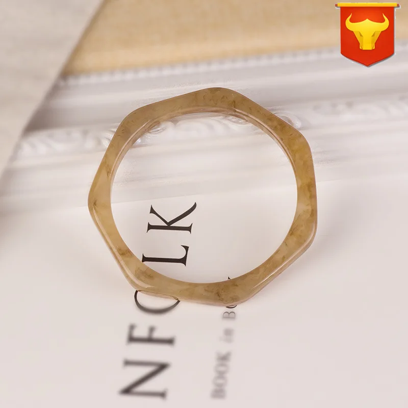 New Resin Cuff Fashion Lvory Marble Bracelets Bangles Women Geometry Acrylic Tortoiseshell Female Simple Charm Jewelry | Украшения и