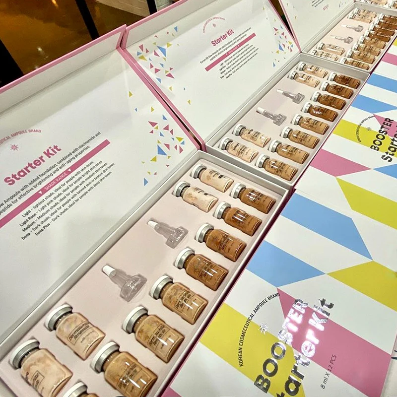 Корейская косметика BB крем светящийся стартовый набор 12 флаконов 8 мл мезоуаль