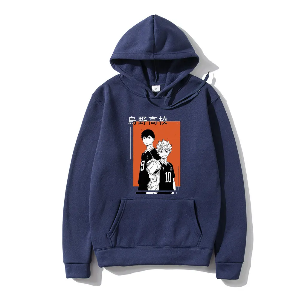 

2021 Anime Haikyuu Men Spring Fashion Hoodie Sweatshirt Kuroo Bokuto Manga Shoyo Volleyball Creative Cartoon Graphic Hoody Tops
