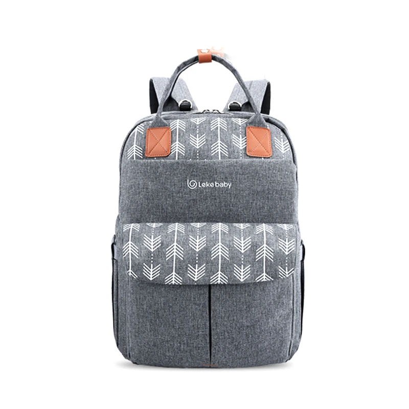 Lekebaby Baby сумка мумия organizador de fraldas мокрый мешок Рюкзак Mummy Maternity Сумка Многофункциональная пеленка сумка походный рюкзак для ноутбука большая емкость подгузник сумка для ребенка уход - Цвет: arrow