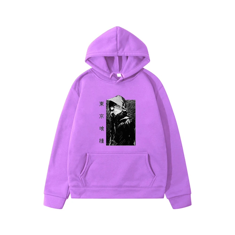 

Tokyo Ghoul Hoodies Japanese Anime Boys and Girls Long Sleeve Hooded Sweatshirts Unisex Clothes Kids Cartoon Pocket Clothing