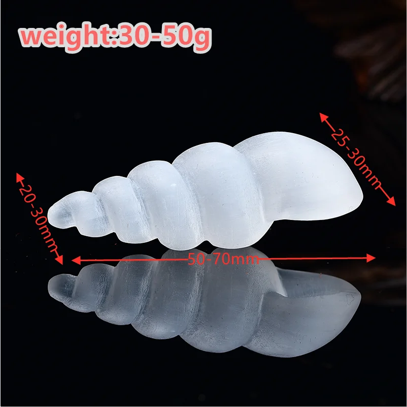 100% Натуральный белый селеновый роговой формы ручной работы кристаллическая резьба гипсовый целительный камень декоративный камень Глаз кота подарок для изготовления DIY.