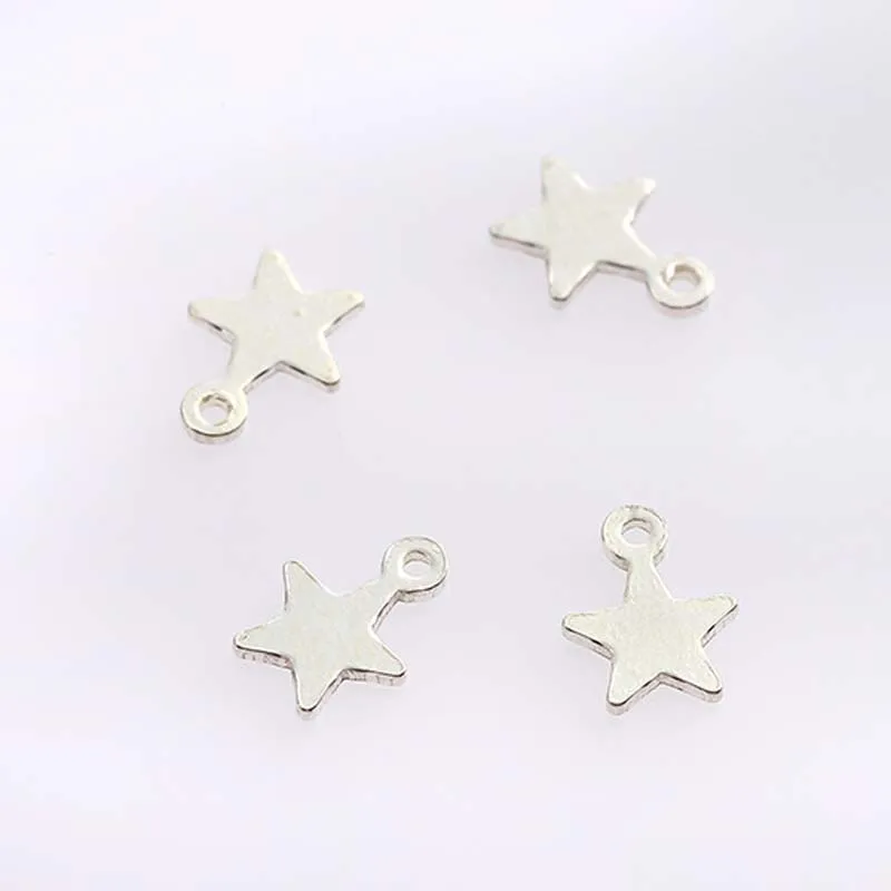 Настоящий чистый твердый 925 пробы Серебряный кулон с пентаграммой и звездой