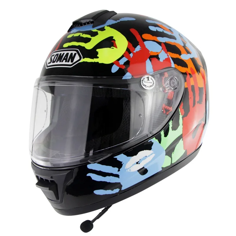 

MFS Motorcycle Bluetooth Helmet Flip Up Helmets Personality Combination Motocross Moto Helmet Full Face Helmets