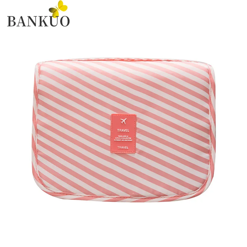 

BANKUO Cosmetic Bag Women Waterproof Oxford Cloth Travel Bag Large Capacity Storage Bag Portable Zipper Wash Bag 2021 New X358