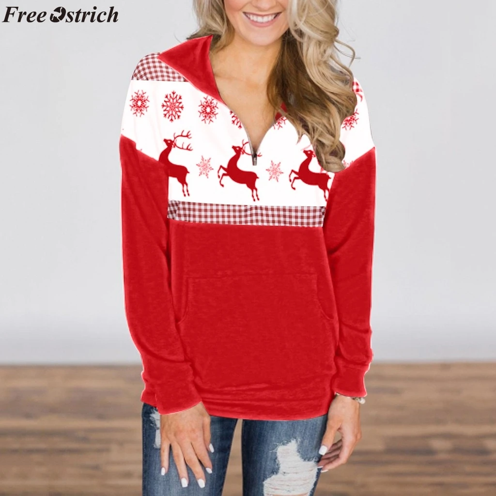 JAYCOSIN женское индивидуальное пальто Женский пуловер на молнии в стиле четверть с