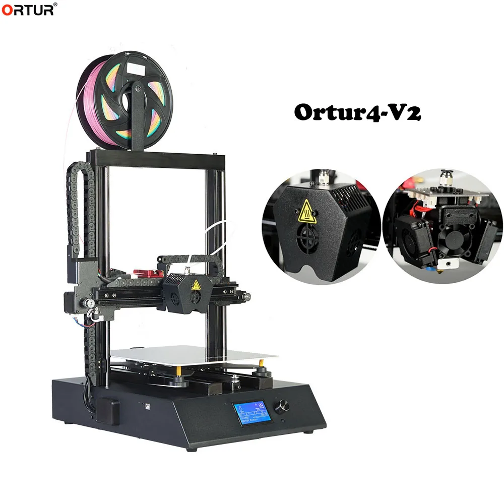 Обновленный Ortur4-V1/V2 Полностью Собранный экструдер наборы вентиляторов сопло с