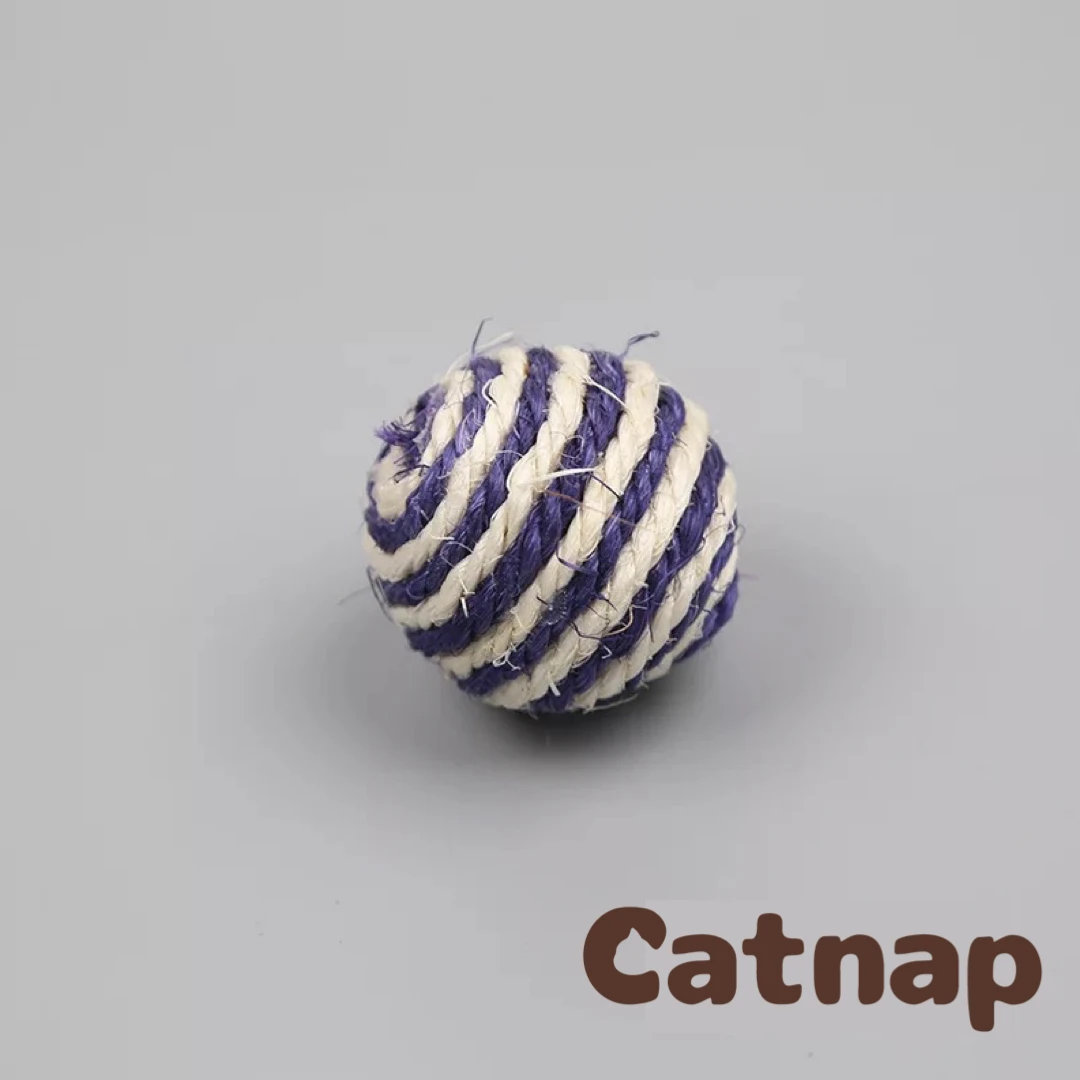 Игрушечный мяч для кошек Колокольчик кошки игрушка плетеная сизалевая веревка