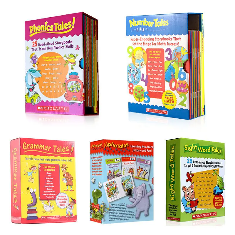 

Sight Word Phonics Grammar Alpha Number Tales English Picture Storybooks Children Math ABC Book Kids Game Early Educational Toy