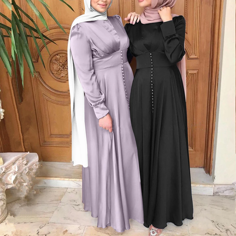 Женское Атласное Платье макси с бисером облегающее и расклешенное платье в