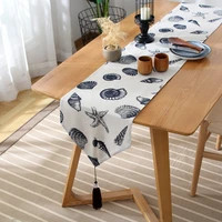 linen table runners nordic hotel bed runner modern dining table plates tablecloth decor accessories tables cover decoration home