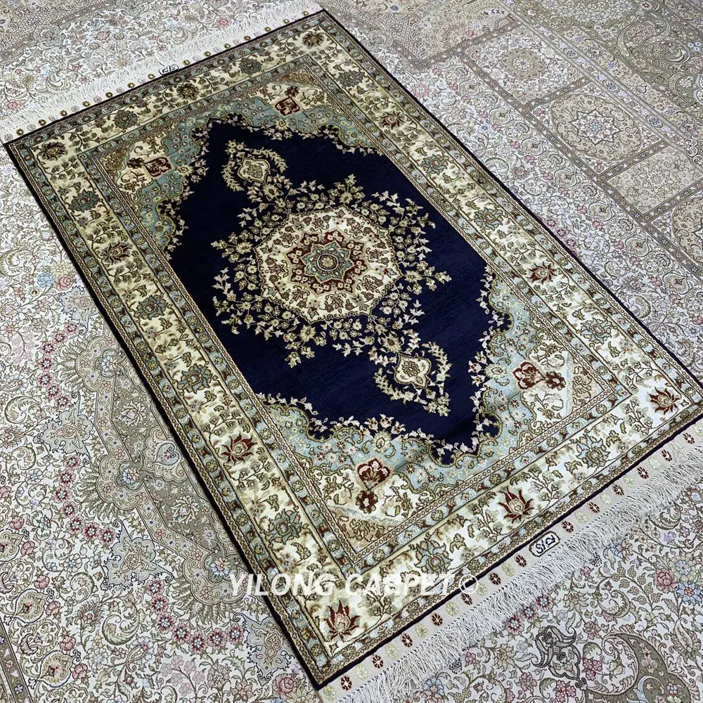YILONG 3 'x 5' ручная работа искусственный Восточный кашмирский пол персидский