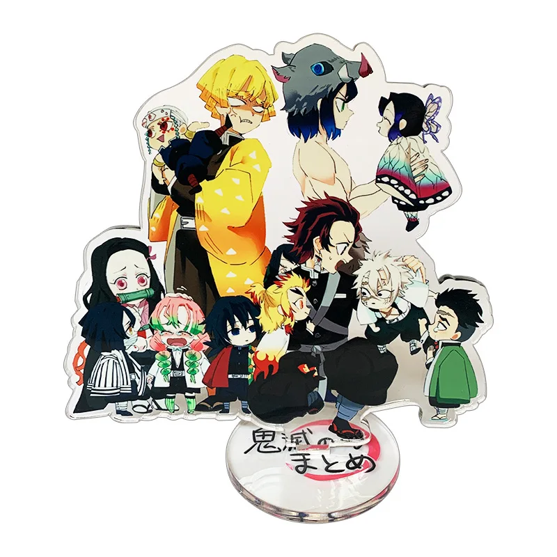 

Anime Demon Slayer Kimetsu No Yaiba Keychain Stand Figure Desktop Decoration Collection Model Toy Cosplay Doll