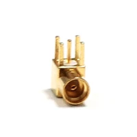 1pc mmcx female jack rf coax convertor connector pcb mount with solder post right angle goldplated new wholesale