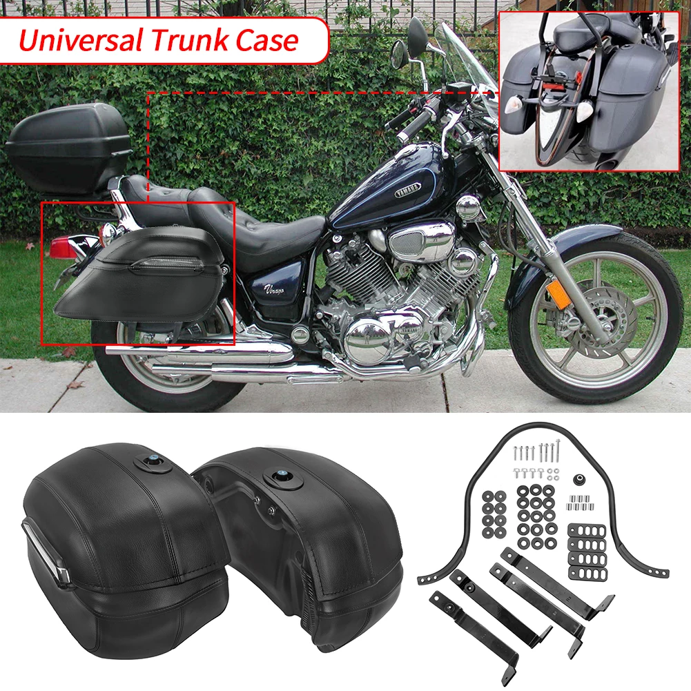 Чемодан для Harley Softail Road King Touring Honda VTX1300 Yamaha DS XVS сумка багажа мотоциклетный твердый