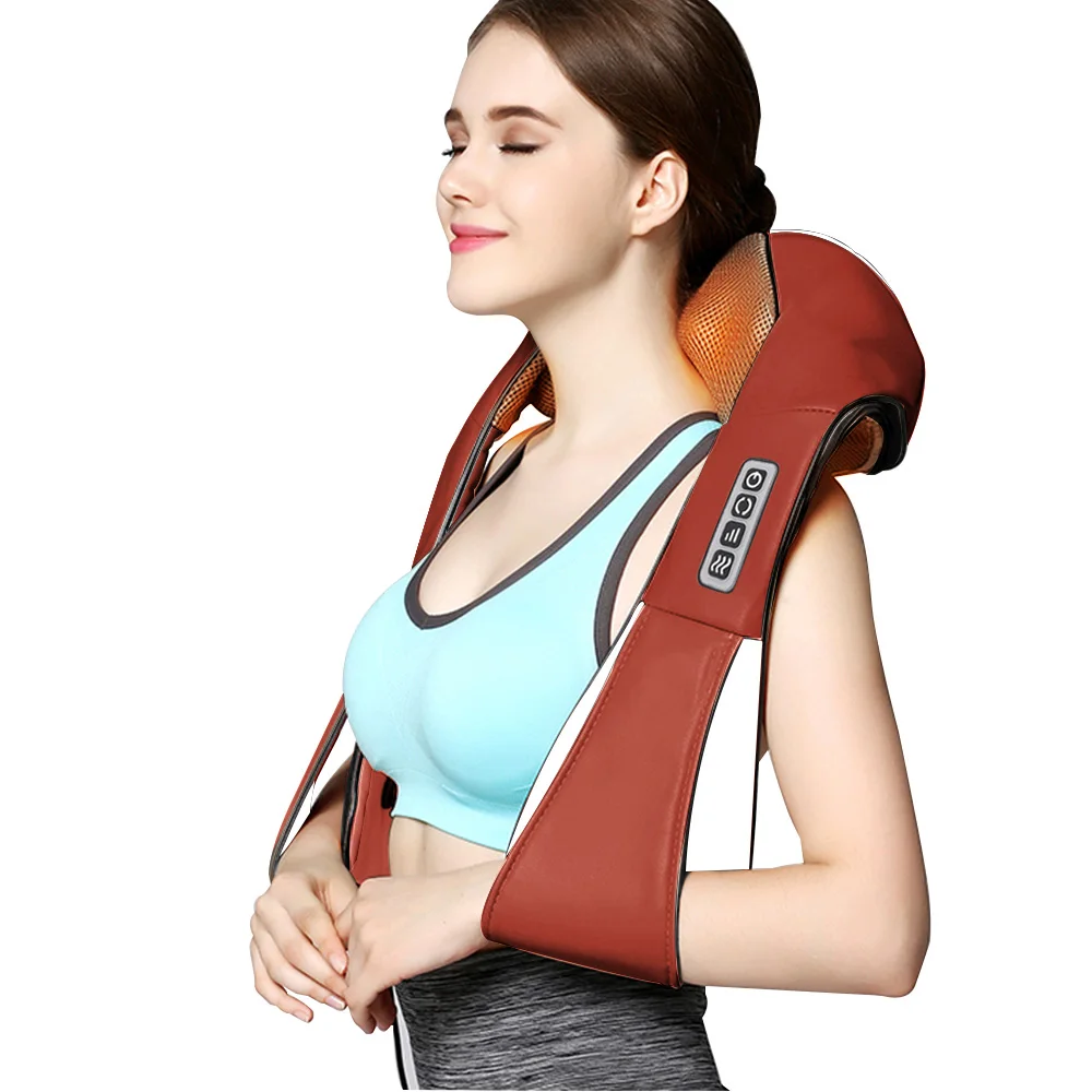 

Multifunction U Shape Shoulder Massage Electrical Shiatsu Body Neck Massager Back Infrared 4D kneading Massage Car Home use