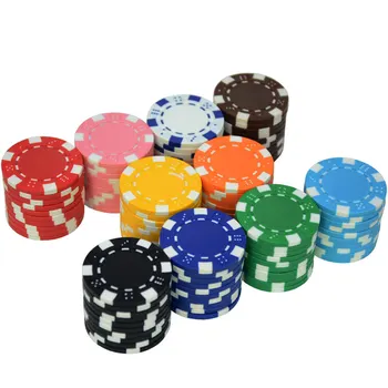 10 Pcs Factory Wholesale Casino ABS+Iron+Clay Poker Chip Texas Hold'em Poker Metal Coins Black Jack Chips Set Poker Accessories 2
